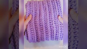 Снуд крючком из объёмной пряжи(2)