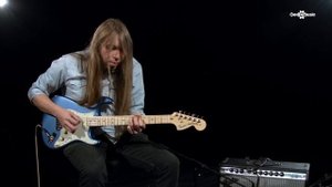 Fender American Performer Stratocaster MN, Satin Lake Placid Blue