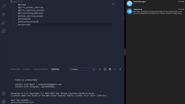 Telegram Multiple Account Joiner with multiple Accounts | Latest Script Available | @premnathdey смотреть онлайн