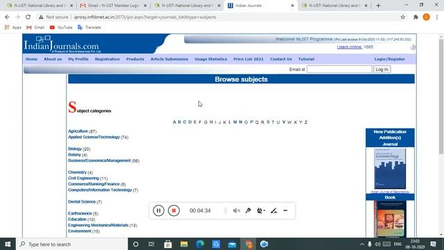 How to use INFLIBNET N-LIST Consortia ? смотреть онлайн