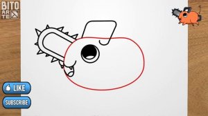 Как нарисовать Почита (Человек-бензопила) / How to draw Pochita (Chainsaw Man)