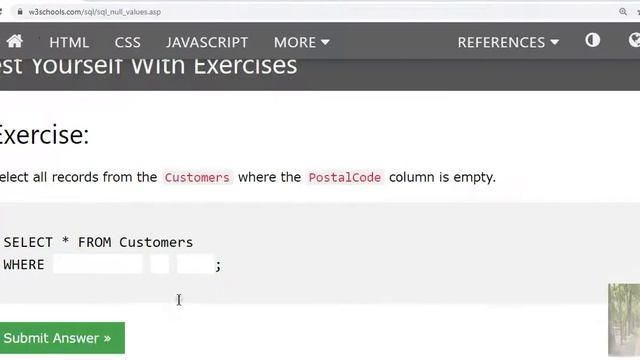 8. empty values BANGLA w3schools ডেটাবেজ смотреть онлайн
