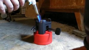 Примус Шмель 2 1990 г. завод Арсенал (эксцентрик).  Запуск после восстановления.