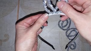 Новогодняя корона ЛЕГКО для Снежной королевы своими руками. Новогодний ободок "Снежинка"
