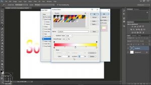 How make font flag in Adobe Photoshop CS6