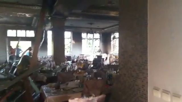 Сгоревший банкетный зал в Махачкале смотреть онлайн