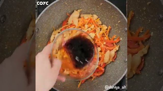 Сегодня на ужин самый простой вариант вок лапши с курицей ?? смотреть онлайн