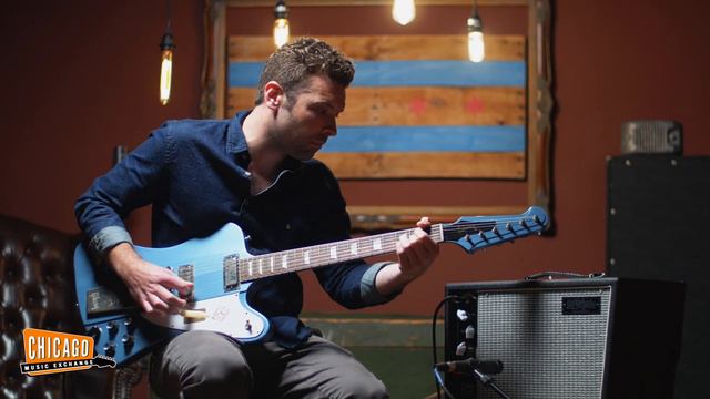 Gibson Custom Shop 1965 Firebird V Pelham Blue VOS W/Maestro Vibrato | CME Quick Riffs | Joel Bauma смотреть онлайн