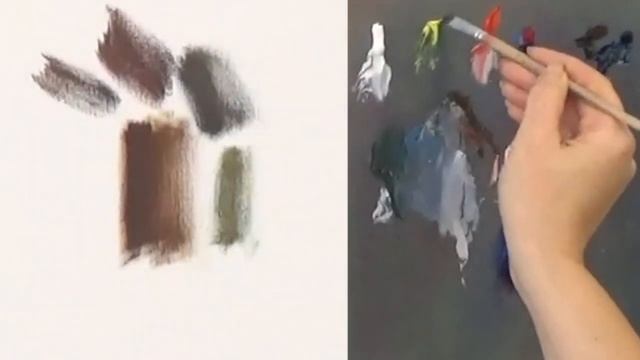 Как намешать коричневый цвет! Получаем коричневый оттенок из первичных цветов с Татьяной Букреевой.
