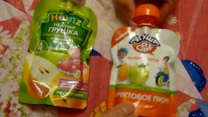 Фруктовое пюре Агуша в мягкой упаковке