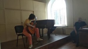 Дмитрий Григорьев - Этюд №7. Девушка играет на гитаре, музыкальная школа, экзамен