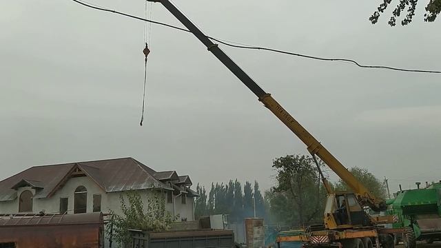 Проверяем работы автокрана МТА 160 после переделки. смотреть онлайн