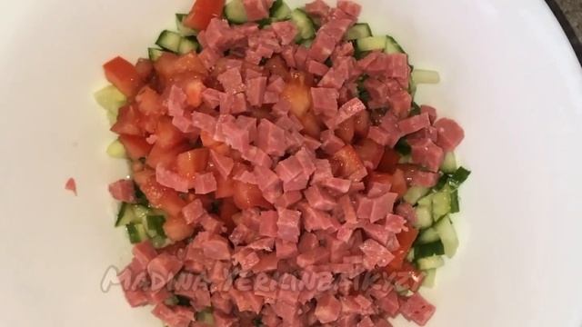 САЛАТ КОТОРЫЙ ГОТОВИТСЯ 5 минут . Самый легкий салат. Бюджетный салат