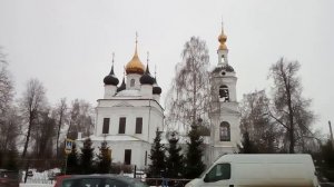 Колокольный звон в храмовом комплексе(церковь Вознесения Господня)в городе Рыбинске
