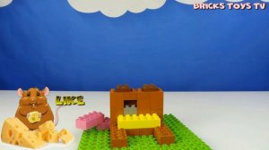 Строим из Lego Duplo, Lego Duplo the figure of a mouse, rat - Лего Дупло мышка, мышь