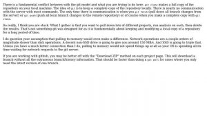 Software Engineering: Git clone to memory (2 Solutions!!)