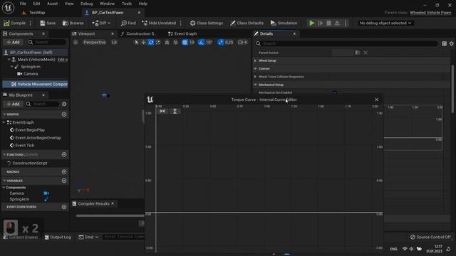 Как сделать гонки на Unreal Engine 5. Быстрое руководство. 2.2) Прописываем тестовую машину в UE 5.
