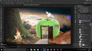 Photoshop Tutorial|How to Apple House photoshop manipulation/photo montage|urdu episode|AnasGraphic