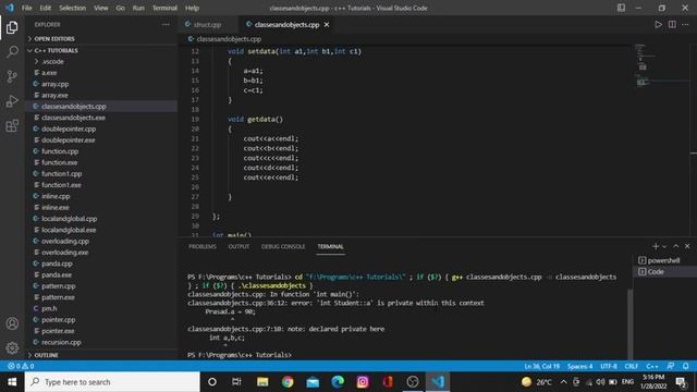 OOPS Recap | Access specifiers - private, public, protected | C++ Tutorial PART 53