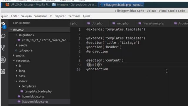 Php com Laravel (5.7) - Laravel Upload - Parte 2