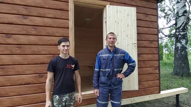 Готовая банька Жар-Птица 5м смотреть онлайн