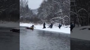 На Атыш на снегоходах по воде, январь 2020!  Утопили снегоходы