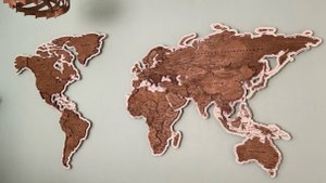 Большая карта мира 3 на 1,5 метра, карта мира