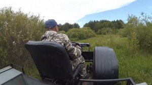 Форсируем реку и едем в лес