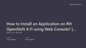 How to Install an Application on RH OpenShift 4.11 using Web Console? | nginx