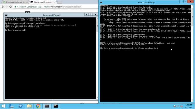 Install Python (Anaconda) on Windows + Setting Python and Conda Path (2017)