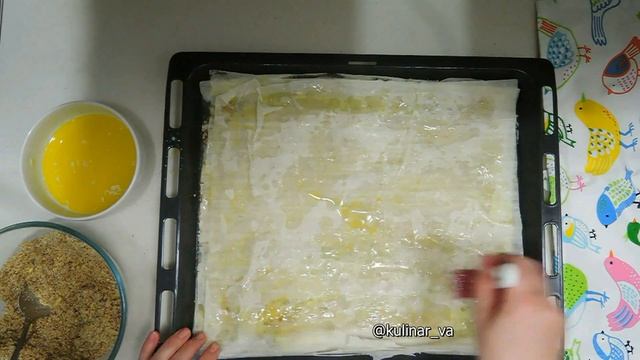 пахлава с грецкими орехами и медом рецепт от Валентины