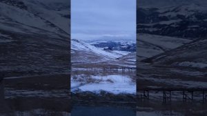 Погода в горах КЧР вечером. Ожидаем снегопад.