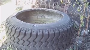 Емкость для воды из покрышки