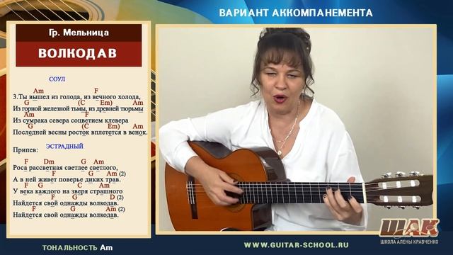 ВОЛКОДАВ - МЕЛЬНИЦА на гитаре разборАккорды и бой Уроки на гитаре.