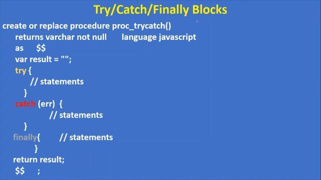 9. Introduction to JavaScript Error Handling |Snowflake Stored Procedures| Snowflake| VCKLY Tech