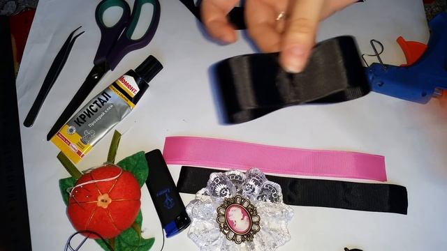 Брошь бант с камеей для школы МК смотреть онлайн