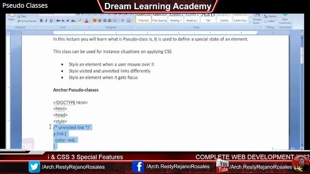 The Complete Web Development 2022: Bootcamp_HTML 5 & CSS 3 Special Features