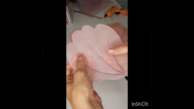 Цветок из органзы с подсветкой, бесплатный мастер класс  Organza flower, free master class