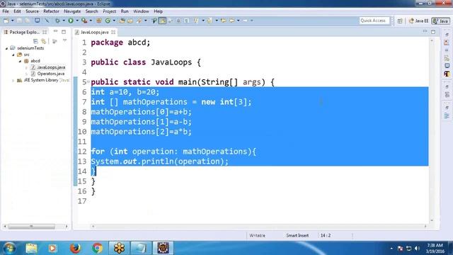 Java Tutorial 6: Java Loop Statements, String Handling
