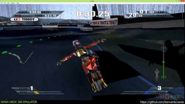 Xenia Xbox 360 Emulator - MotoGP 09/10 Ingame! смотреть онлайн
