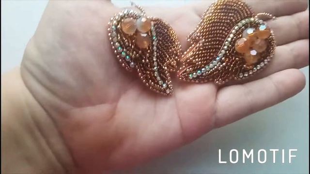 Броши ручной работы из бисера и бусин ❤️Листики берёзы❤️ смотреть онлайн