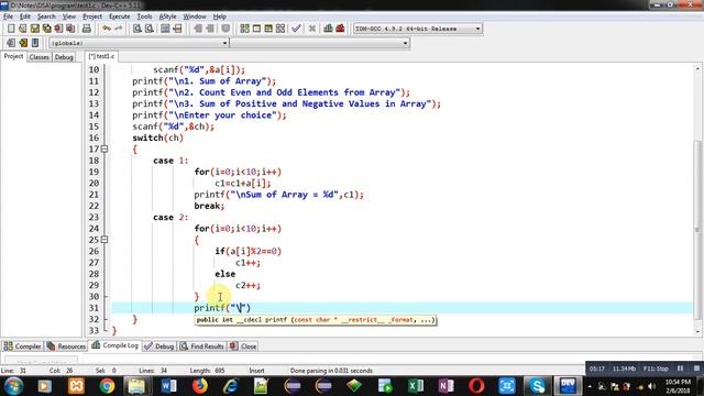 How to use array with switch statement in c programming | by Sanjay Gupta