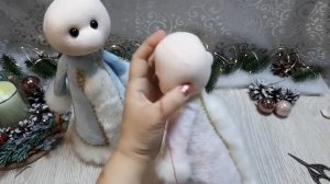 DIY Santa Claus\ Дед Мороз и Снегурочка - текстильная кукла, своими руками\ Мастер класс