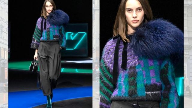Emporio Armani Мода осень 2021 зима 2022 в Милане / Стильная одежда и аксессуары