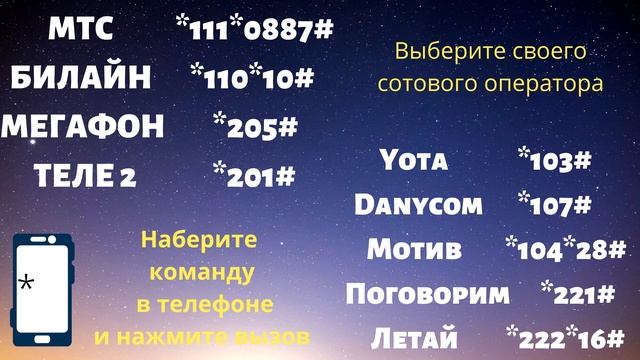 Как посмотреть узнать свой номер телефона (внутри видео кое что есть, пригодиться)