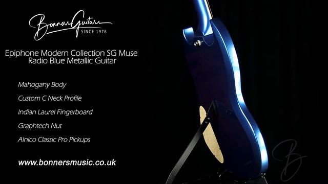 Epiphone Modern Collection SG Muse Radio Blue Metallic Guitar | Bonners Guitar Store смотреть онлайн