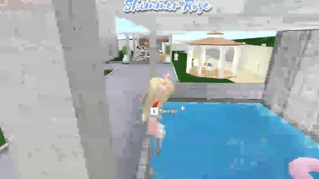 Backyard Makeover tour- Bloxburg build | Shimmer Rose смотреть онлайн