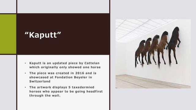 Maurizio Cattelan- Contemporary Artist
