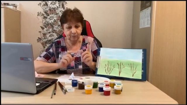 Рисование "Сирень". Воспитатель группы "Леопольд" МДОУ № 5 "Незабудка" смотреть онлайн