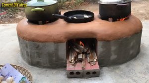 Умная уличная печь из цемента